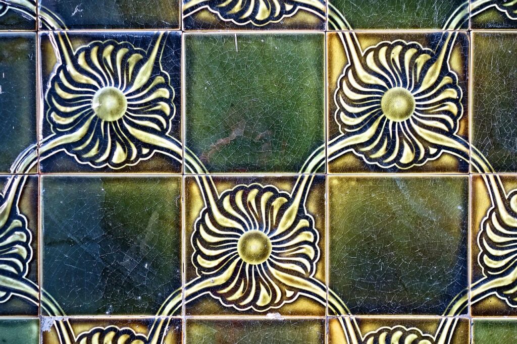 tile, wall tile, jugendstil, art nouveau, ceramic, decorative, design, vintage, pattern, elegant, mosaic, art nouveau, art nouveau, art nouveau, art nouveau, art nouveau, mosaic